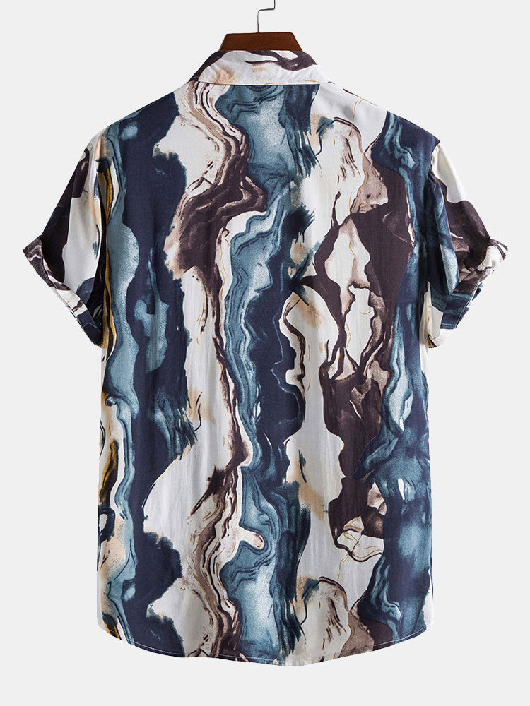 Amando® | Ink Abstract Print Shirt