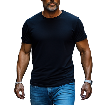 Kyle | Men'S Summer Basic Solid Color Cotton Short Sleeve T-Shirt