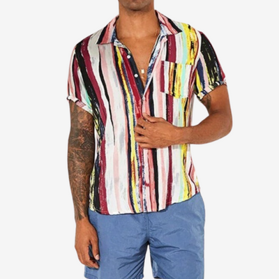 Zenón® | Abstract Artisan Print Shirt