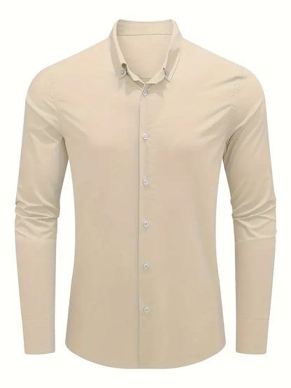 Lotis® | Casual Long-Sleeved Shirt With Button Placket