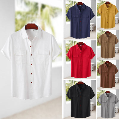 Judas® | Short-Sleeved Linen Shirt For Men