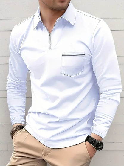 Louisa® | Long Sleeve Zipper Shirt For Spring