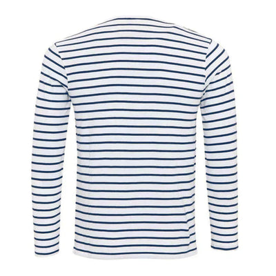 Benjamin® | Striped Long-Sleeved Shirt With Henley Collar