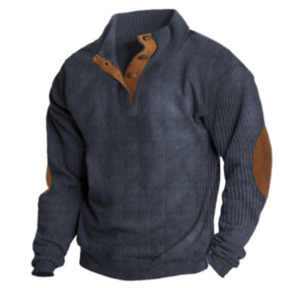 Richard® | Men's ribbed sweater collar with buttons