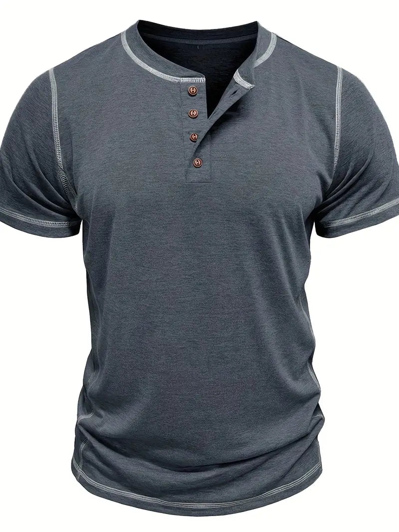 Malcolm | Short-sleeved button-down T-shirt