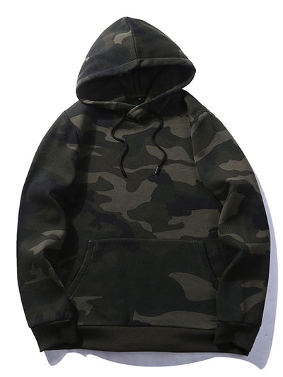 Joe | Camo Print Drawstring Hoodie