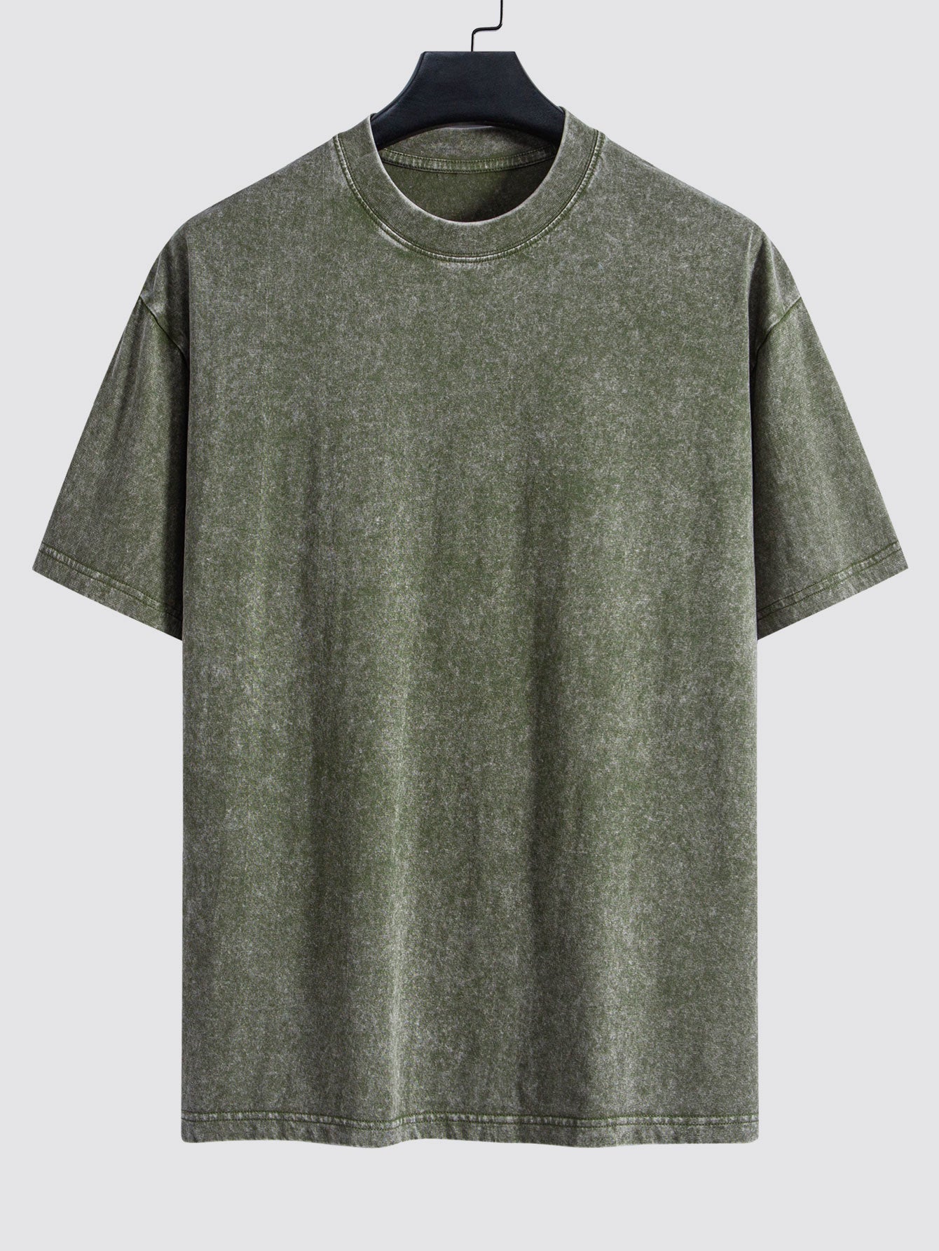 Clement® | Basic Washed Distressed Drop Shoulder Oversize T-Shirt