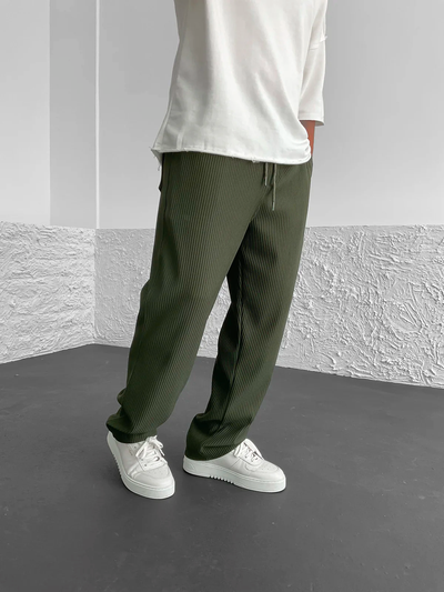 Wesley | Relaxed fit ribbed pants