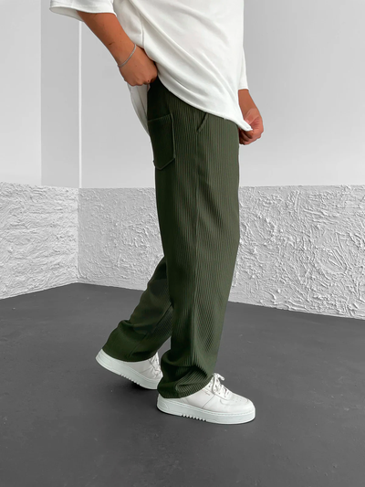 Wesley | Relaxed fit ribbed pants