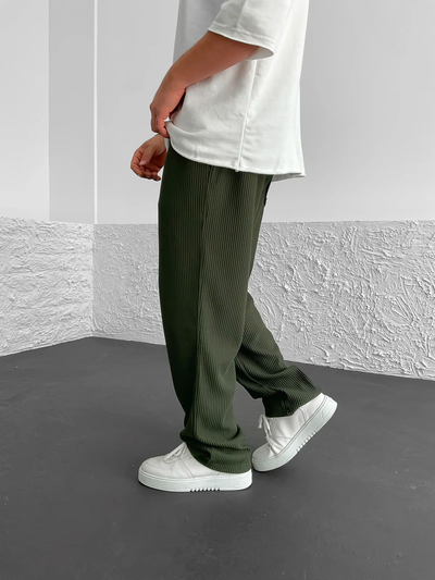 Wesley | Relaxed fit ribbed pants