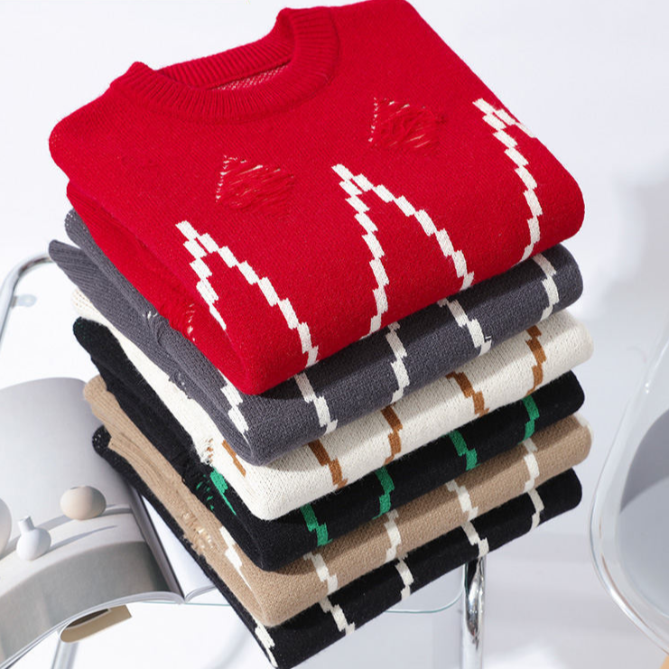 Palmiro® | Alpine Pixel Thick Sweater