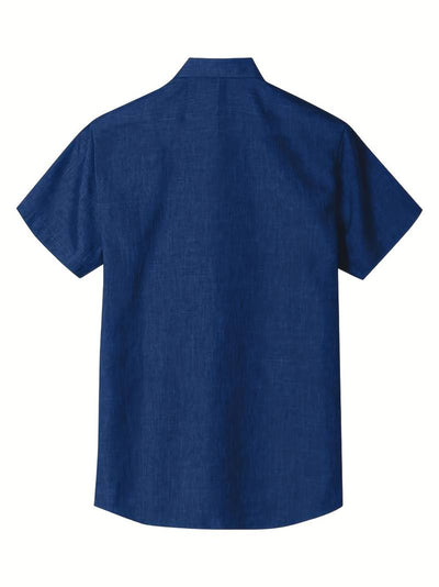 Luciana® | Plain Short Sleeve Shirt For Men