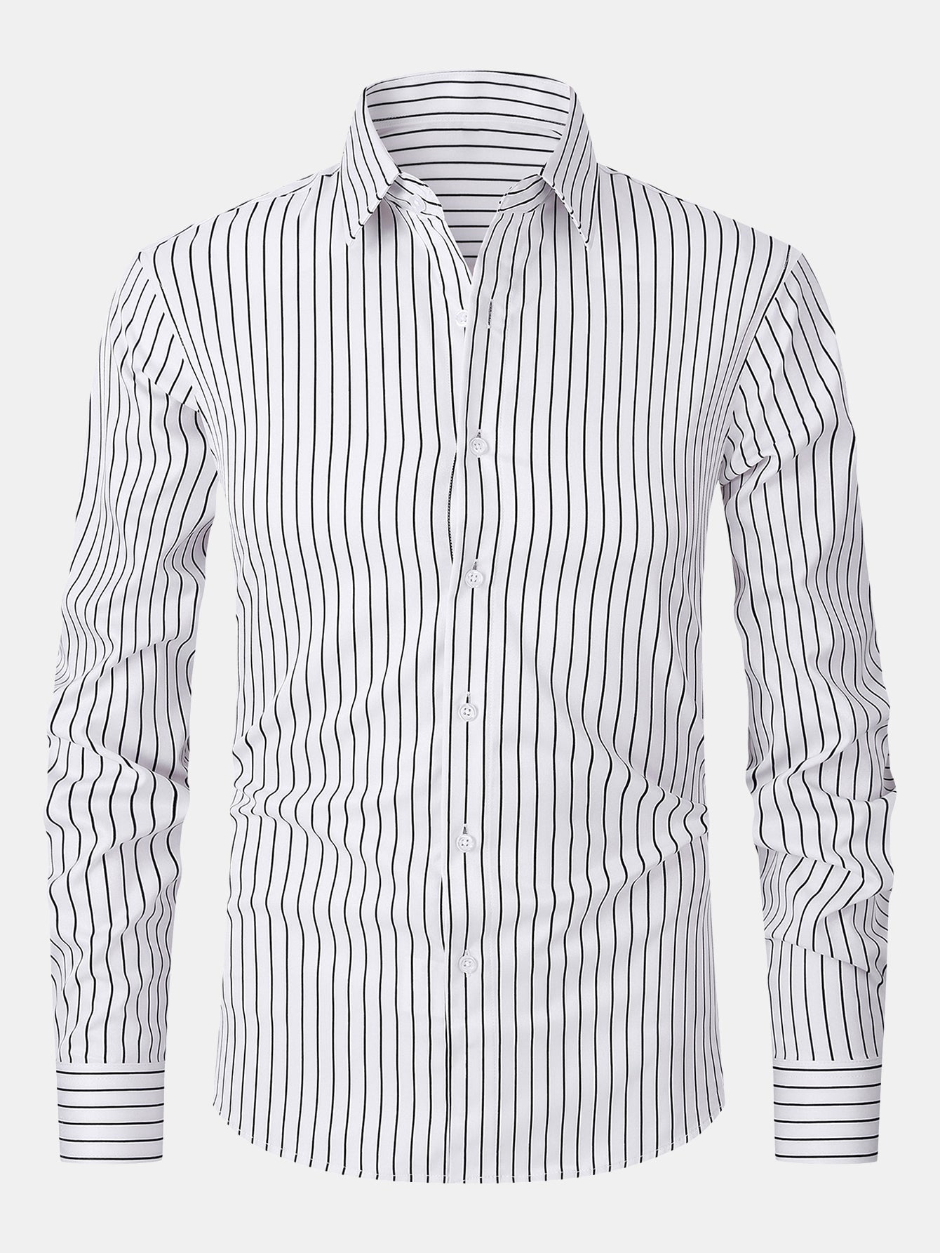 Leif® | Long Sleeve Stripe Button Up Shirt