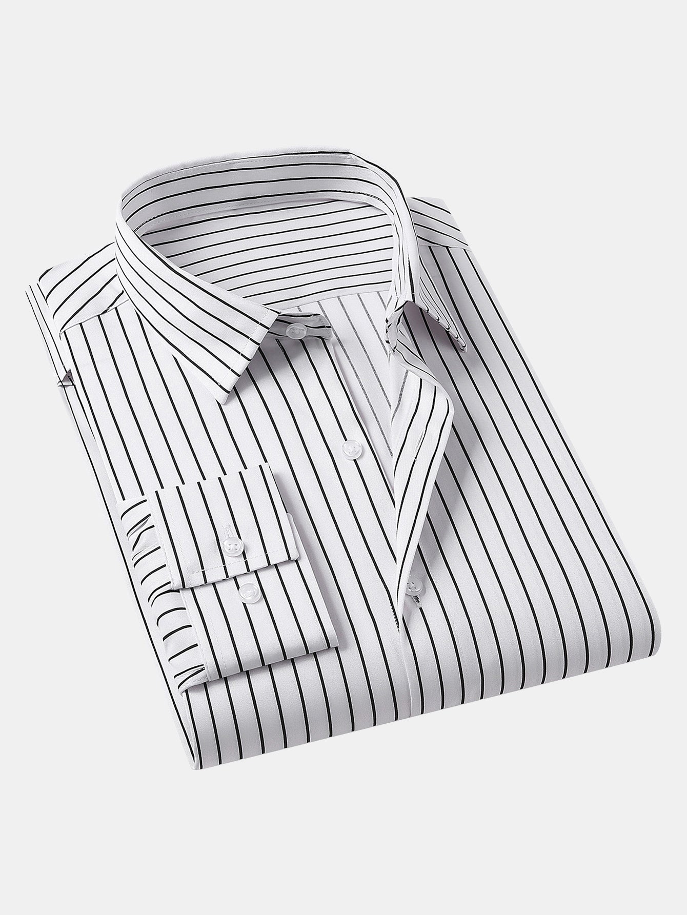 Leif® | Long Sleeve Stripe Button Up Shirt