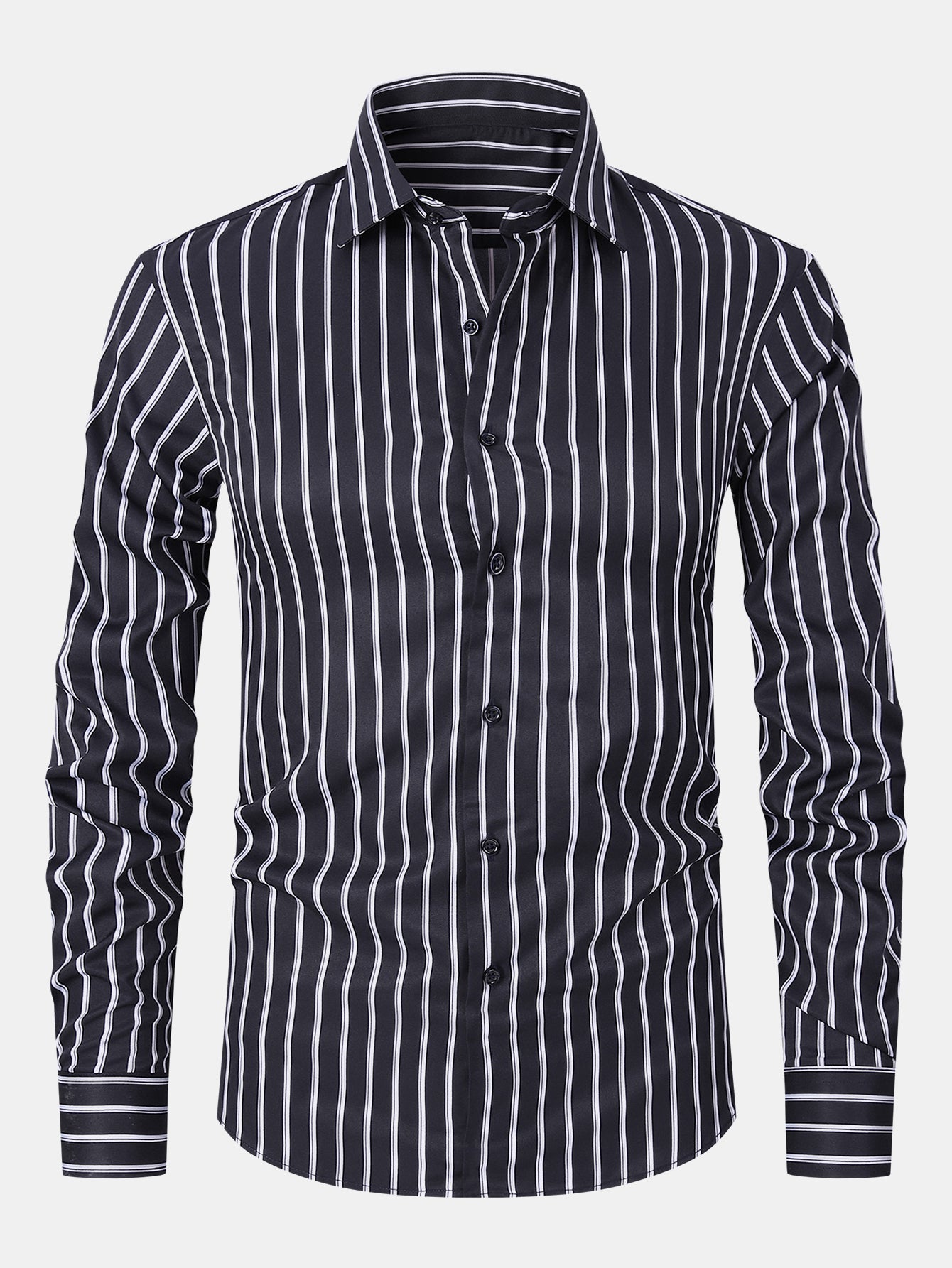 Lenox® | Long Sleeve Stripe Button Up Shirt