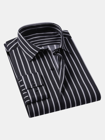 Lenox® | Long Sleeve Stripe Button Up Shirt