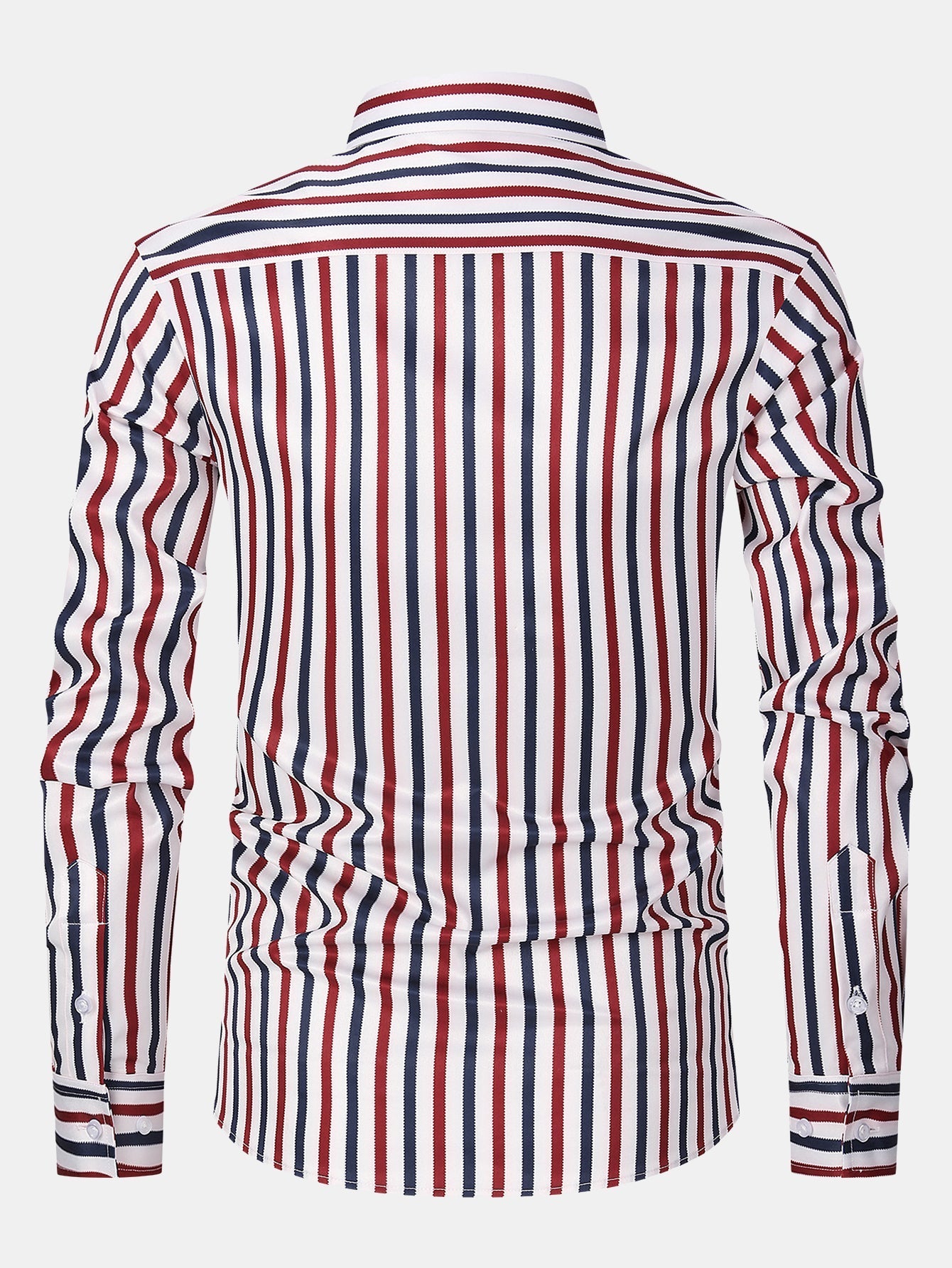 Laureano® | Long Sleeve Stripe Button Up Shirt