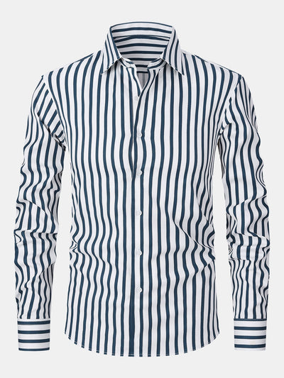Lapo® | Long Sleeve Stripe Button Up Shirt
