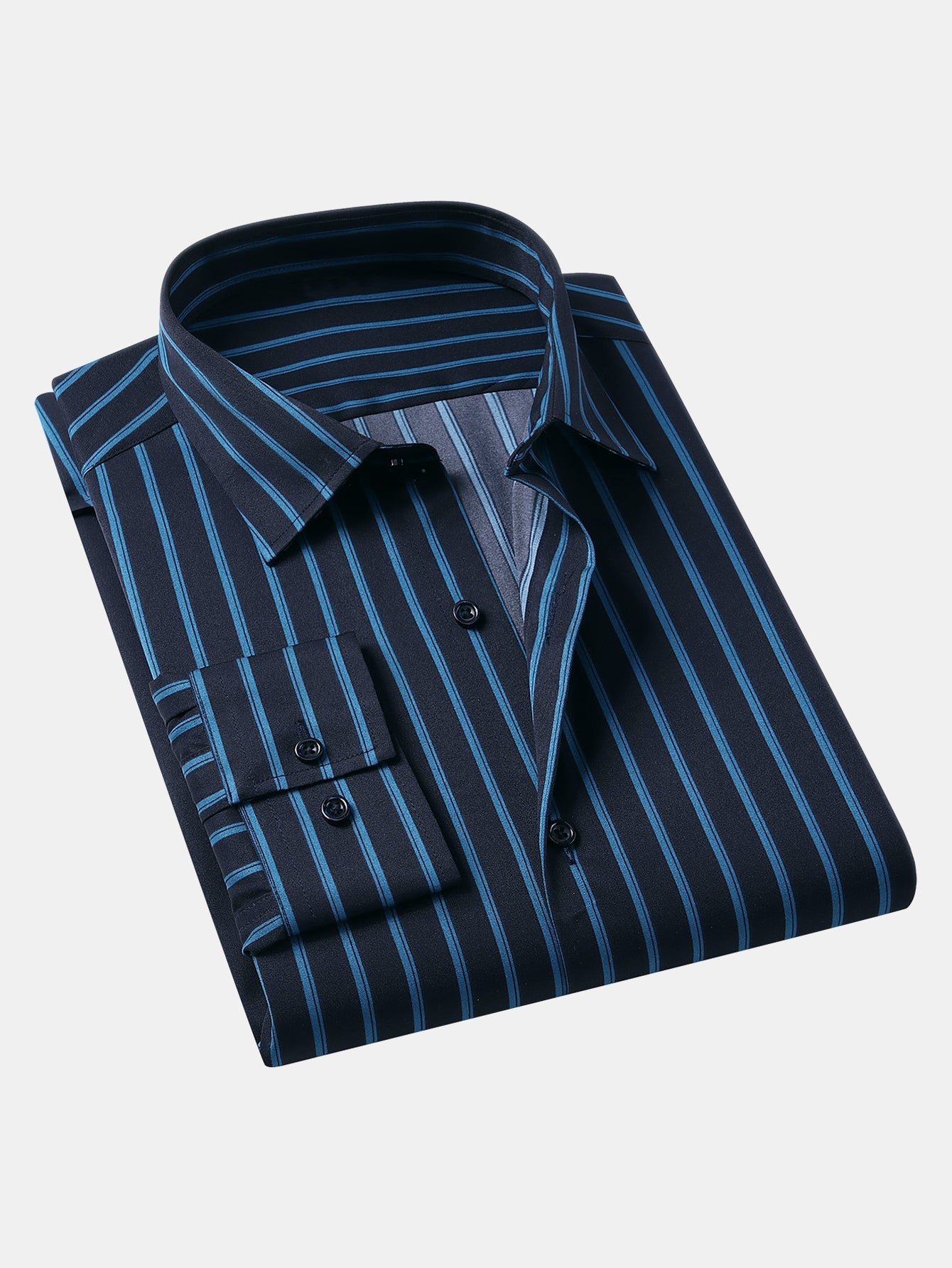 Lázaro® | Long Sleeve Stripe Button Up Shirt