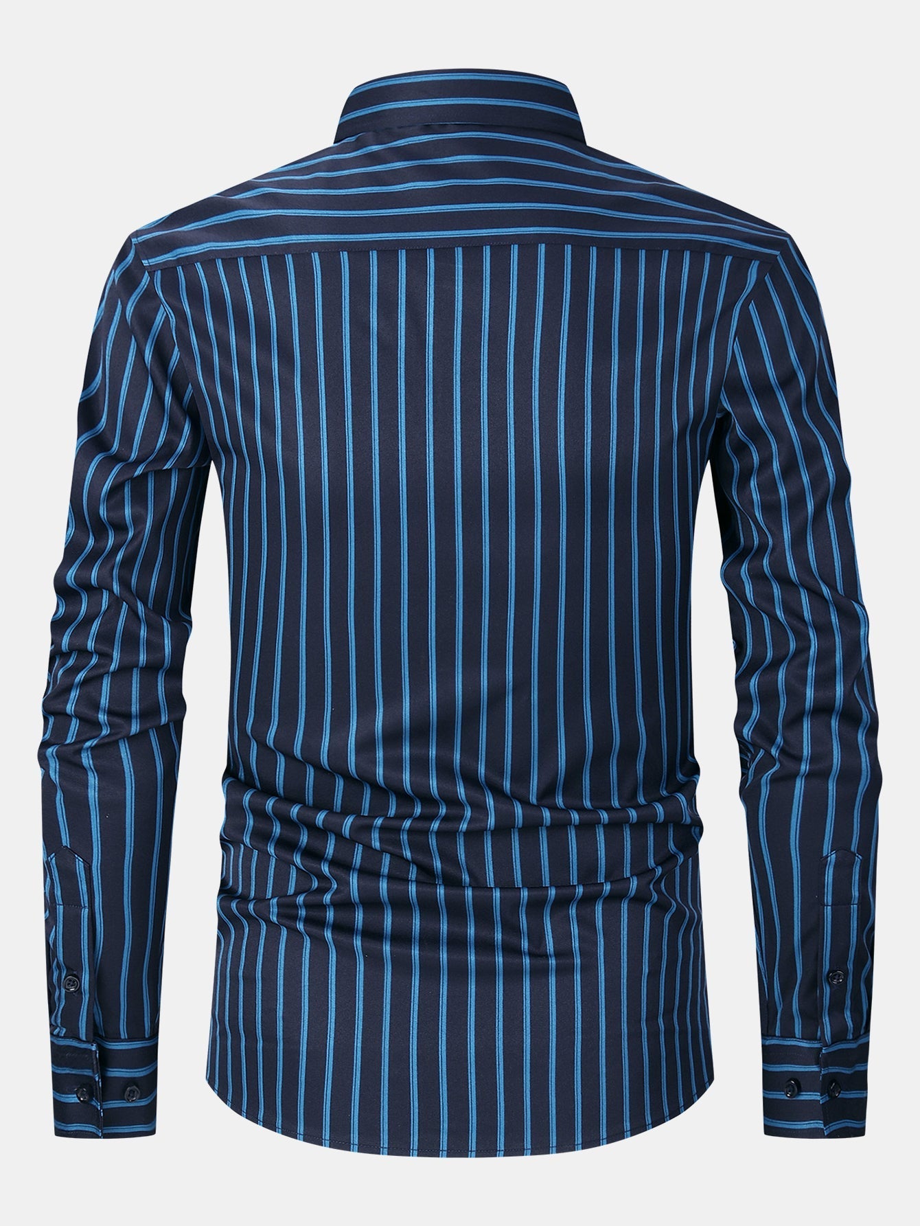 Lázaro® | Long Sleeve Stripe Button Up Shirt