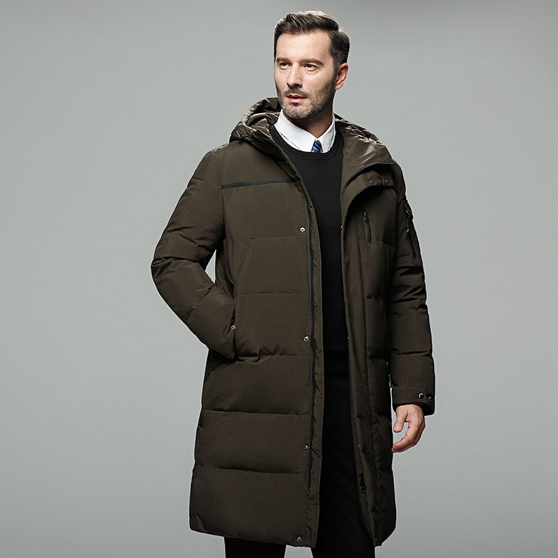 Godwin® | Elegant Long Down Jacket For Men