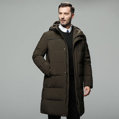 Godwin® | Elegant Long Down Jacket For Men