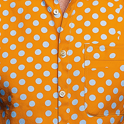 Stuart | Men'S Summer Fashion Polka Dot Cotton Blended Short Sleeve Shirt