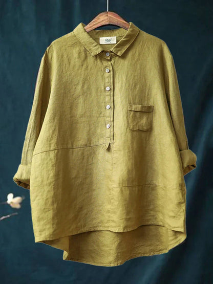Ricardo® | Long-sleeved shirt with front pocket and buttons