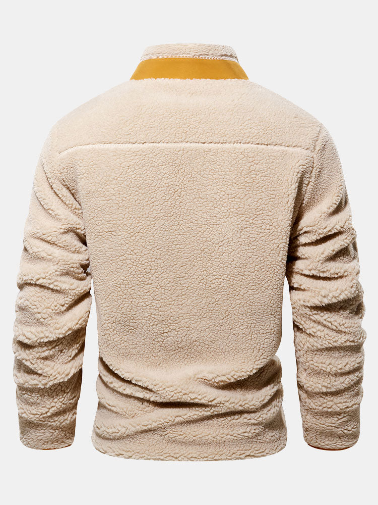 Owen | CRERI Zipper Through Teddy Faux Fur Jacket