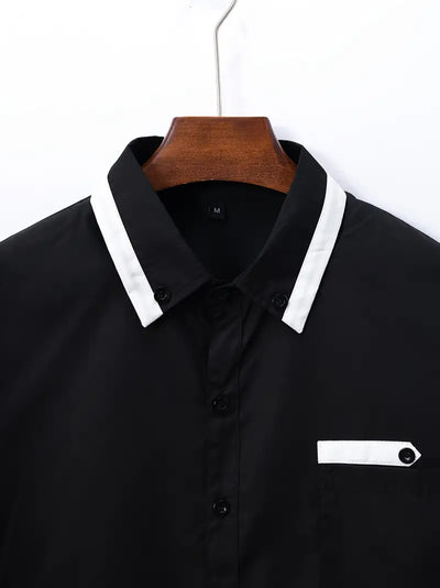 Kruz® | Color Block Long Sleeve Shirt For Men