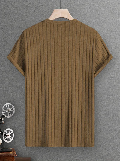 Lucero® | Ribbed Casual Short Sleeve T-Shirt