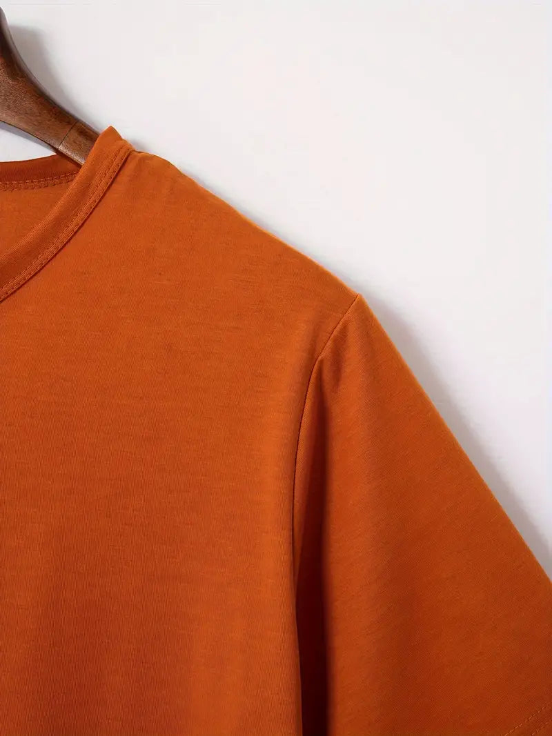 Ellis® | Solid, Casual V-Neck T-Shirt For Men