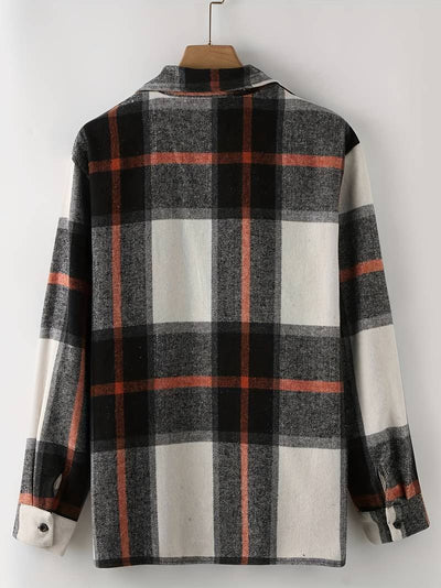 Lucy® | Long Sleeve Button-Down Shirt With Check Pattern For Men