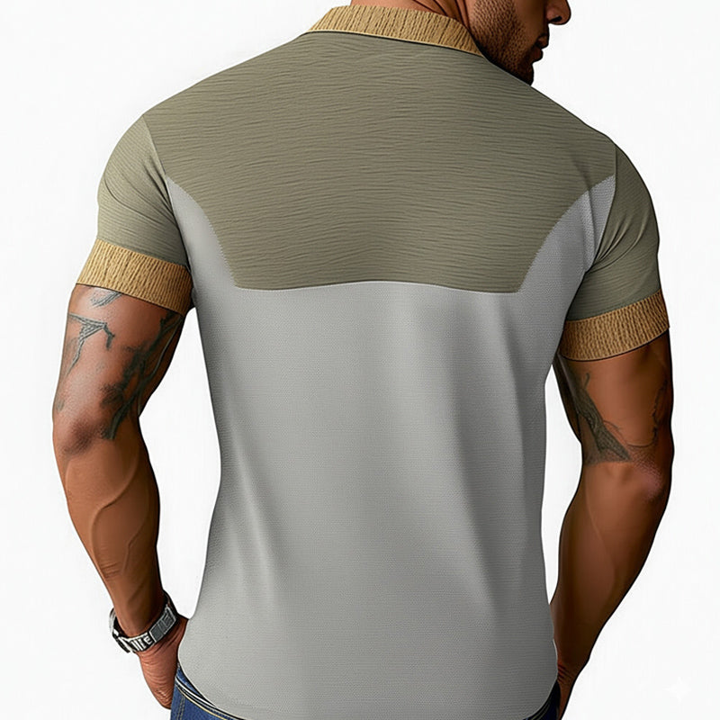 Men's Smmer Skin Friendly and Comfortable Polo T-Shirt
