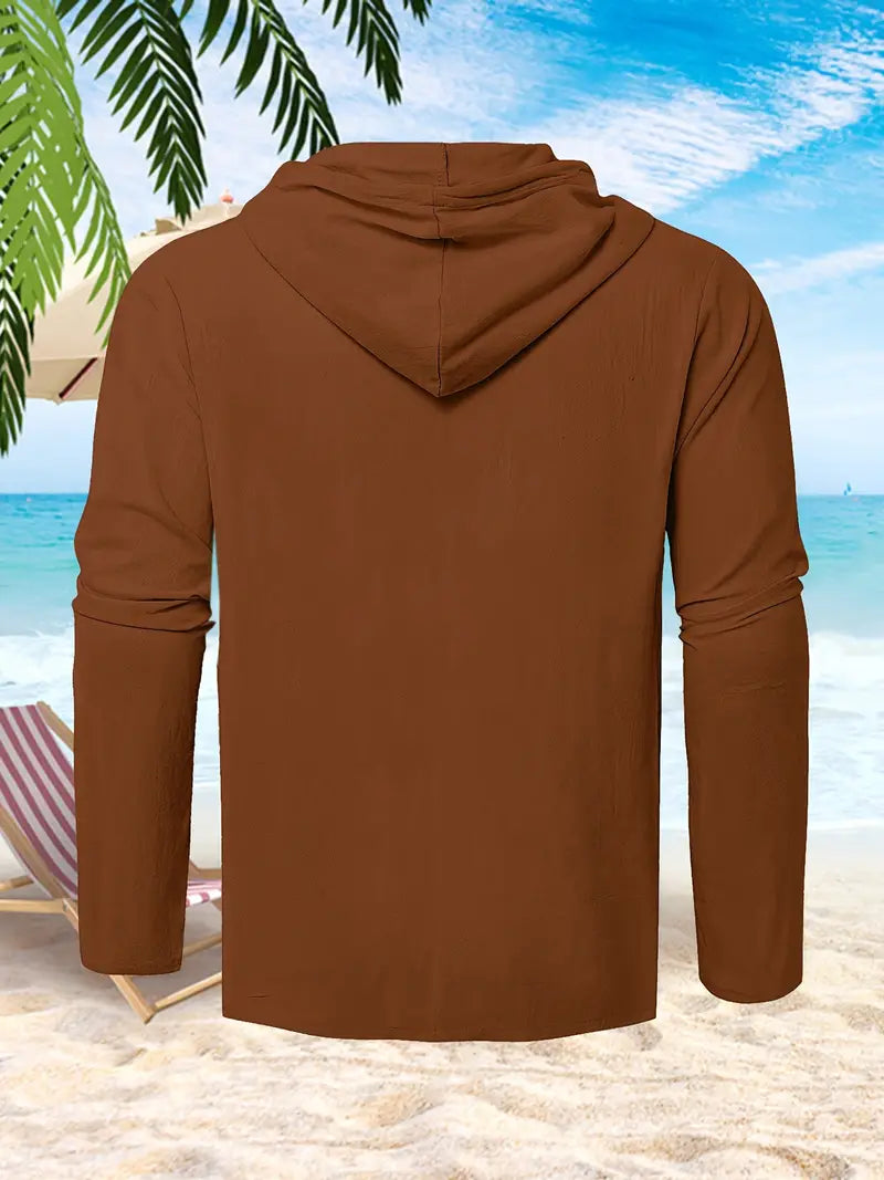 Lynea® | Casual Hooded Shirt With Buttons