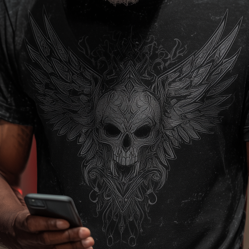 Rudolph | Men'S Summer Fashion Street Print Polyester Blend Short-Sleeved T-Shirt