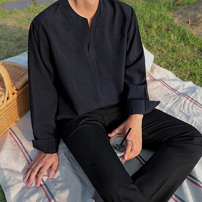 Ancel® | CHUNGJU Korean Collar Shirt