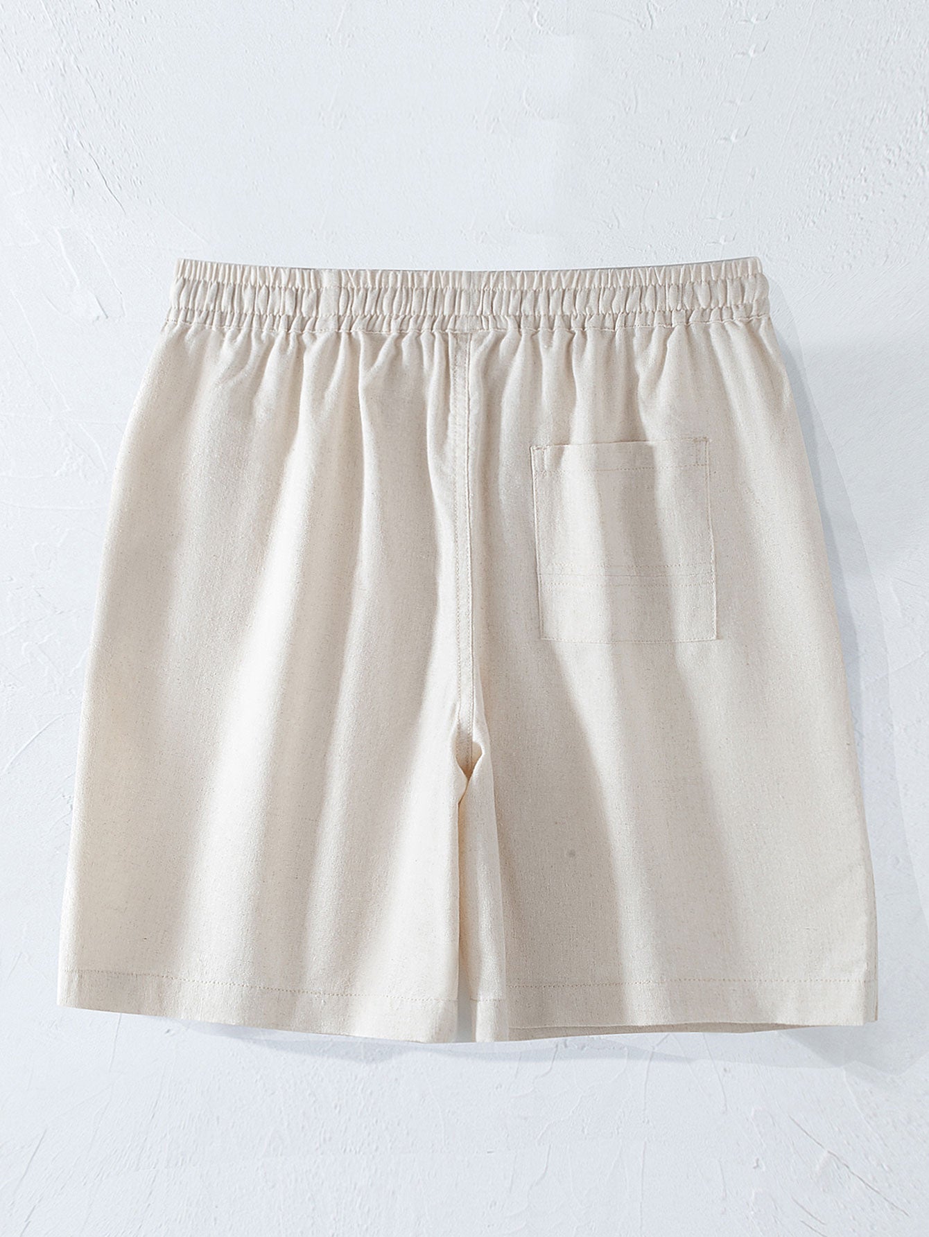 Albert® | Waffle Button Up Shirt & Linen Cotton Blend Drawstring Shorts