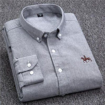 Jarvis® | Long-Sleeved Cotton Shirt With Emblem