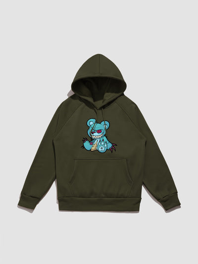 Lionel | Evil Bear Print Hoodie