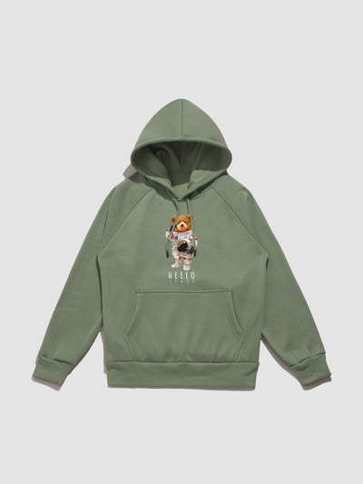 Langston | Astronaut Bear Print Hoodie