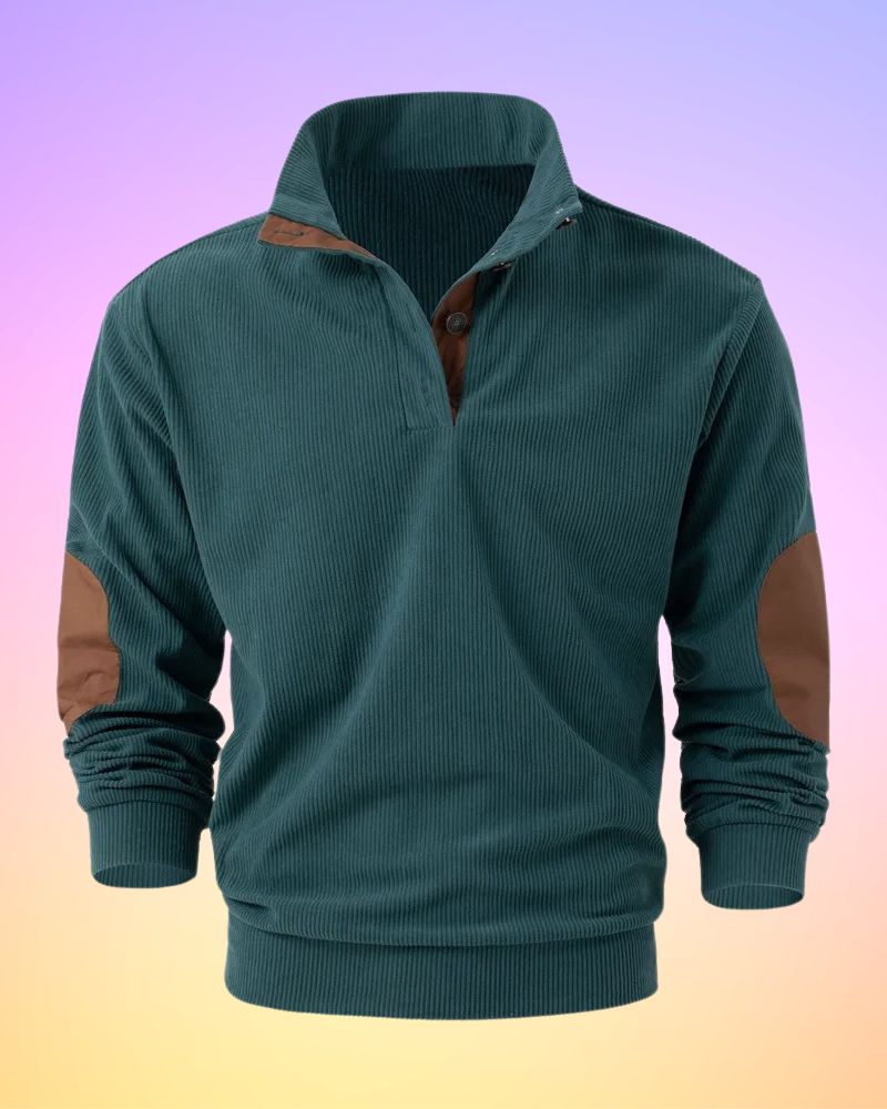 Samuel® | Solid Color Half Open Long Sleeve Shirt