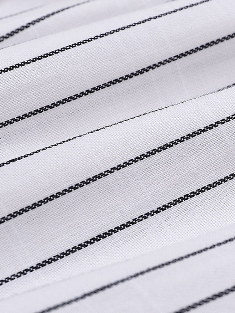 Amin® | Men Cotton Striped Button Up Shirt