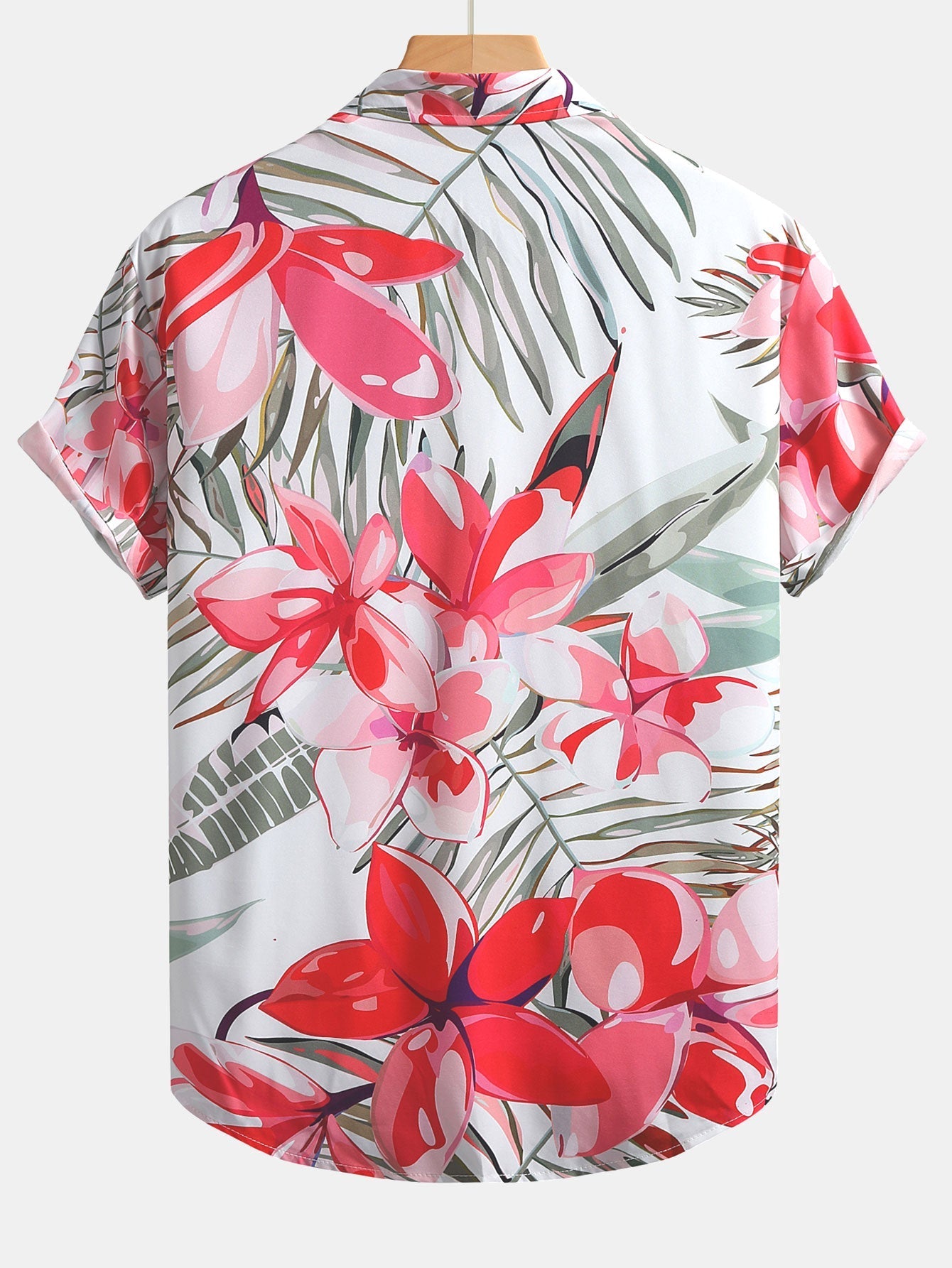 Melchor® | Flower Plants Print Button Up Shirt & Swim Shorts