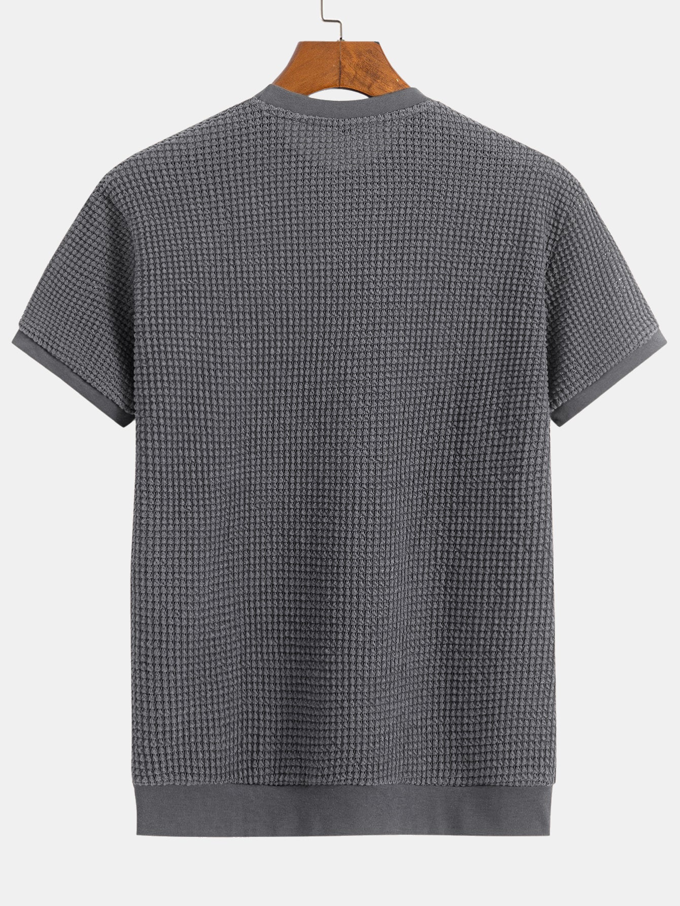 Mauricio® | Short Sleeve Waffle Ribbed Hem T-Shirt