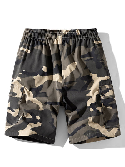 Alfonso | Camouflage Drawstring Cargo Shorts