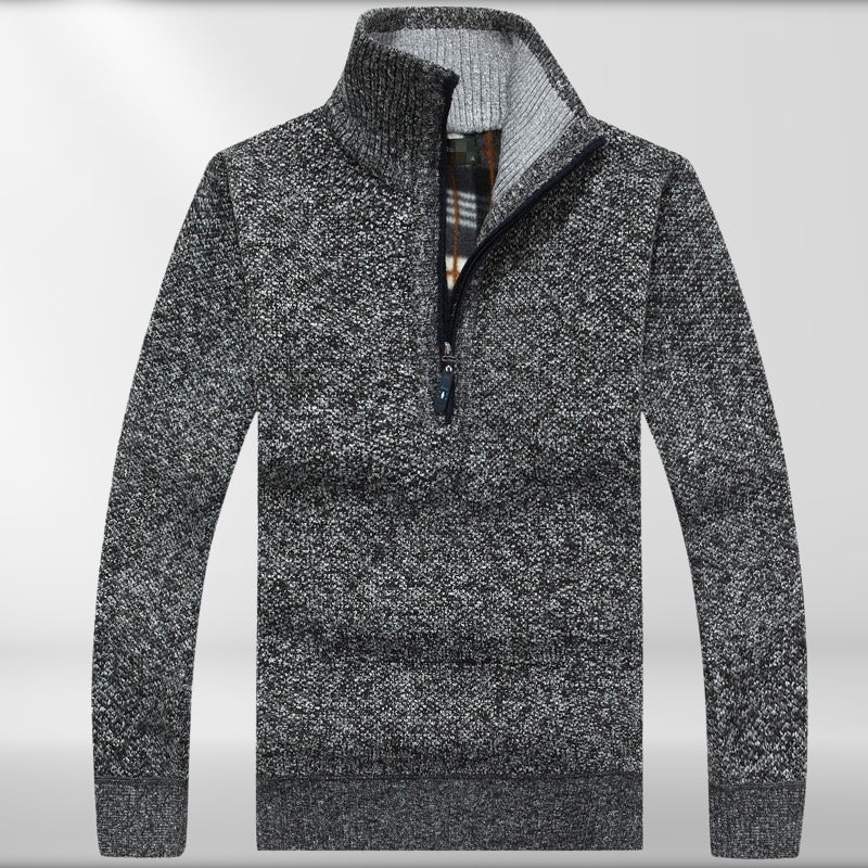 Diego® | Thicker Fleece Sweater With Half Zip