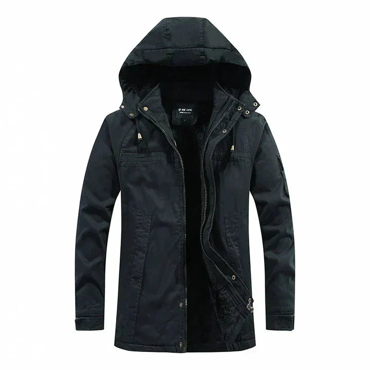 Filipo | Fleece-lined men's winter jacket with hood