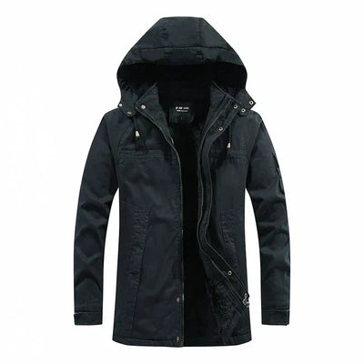 Filipo | Fleece-lined men's winter jacket with hood