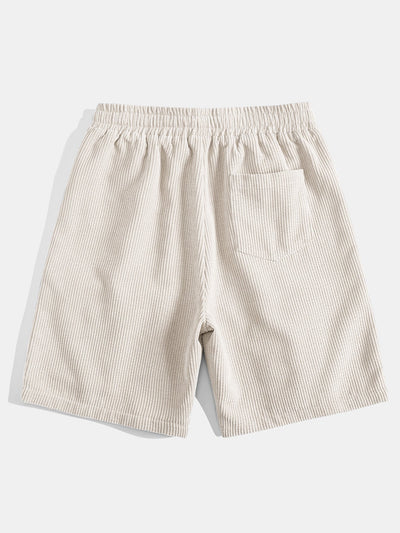 Adelmo® | 3 Pieces Drawstring Corduroy Shorts